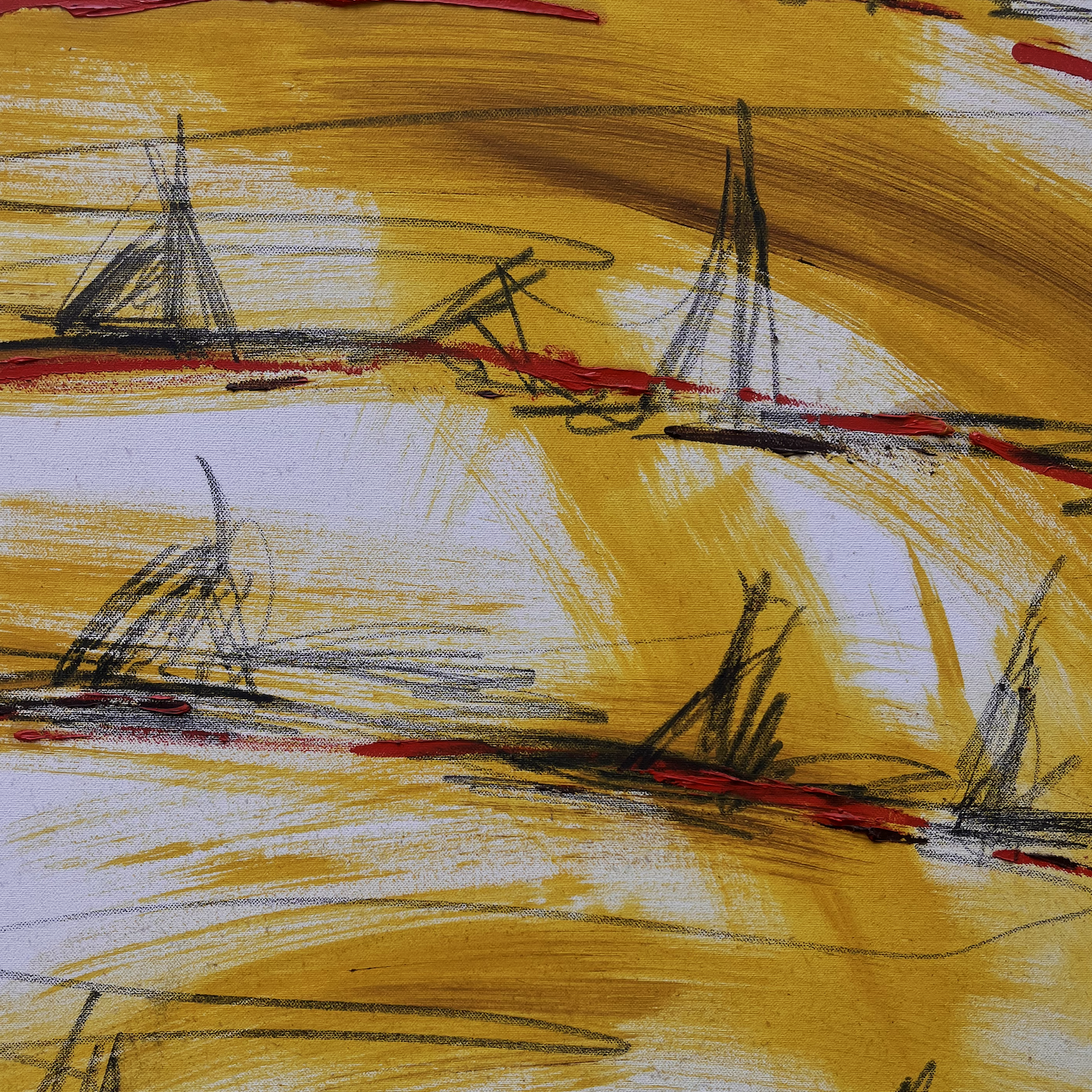 Tracce su quadrato giallo